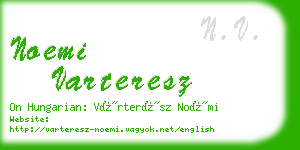 noemi varteresz business card